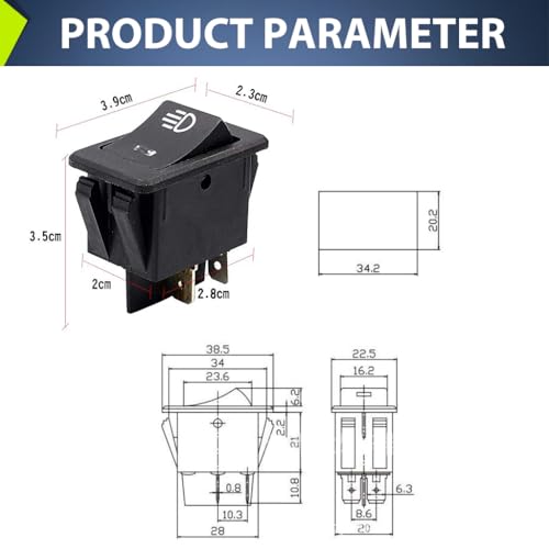 ZIBUYU® Fog Light Switch for Car Fog Lamp Switch for Modification 12V 35A Blue LED Fog Light Switch Toggle Rocker Switch 4 Pin ON/Off for Universal Auto Car ASW-17D - 1 Pc 3 PCS ZIBUYU® Fog Light Switch for Car Fog Lamp Switch for Modification 12V 35A Blue LED Fog Light Switch Toggle Rocker Switch 4 Pin ON/Off for Universal Auto Car ASW-17D - 1 Pc 3 PCS
